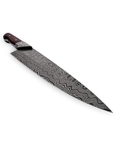 Cuchillo Japonés de Carnicería textura acero hoja afilada