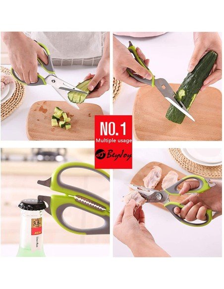 Tijeras Cuchillo Cocina Acero Inoxidable Corta Huesos Verduras Tijeras Cuchillo Cocina Acero Inoxidable Corta Huesos Verduras