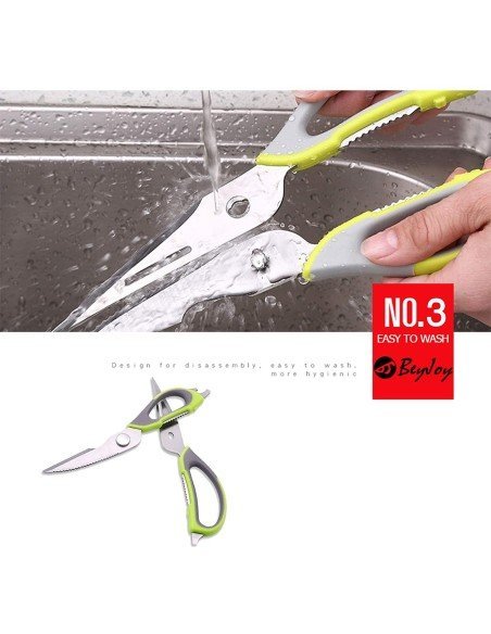 Tijeras Cuchillo Cocina Acero Inoxidable Corta Huesos Verduras Tijeras Cuchillo Cocina Acero Inoxidable Corta Huesos Verduras