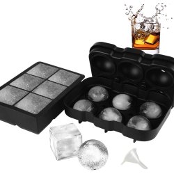 Molde De Silicona Hielo Cubeteras Whisky Ice Hielera X2 !