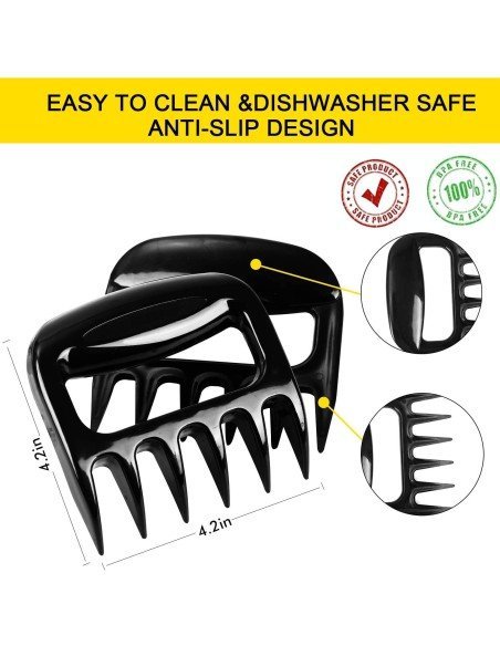 Set x2 Pinzas Triturador Garra De Oso Para Carne Pollo BBQ !! Set x2 Pinzas Triturador Garra De Oso Para Carne Pollo BBQ !!