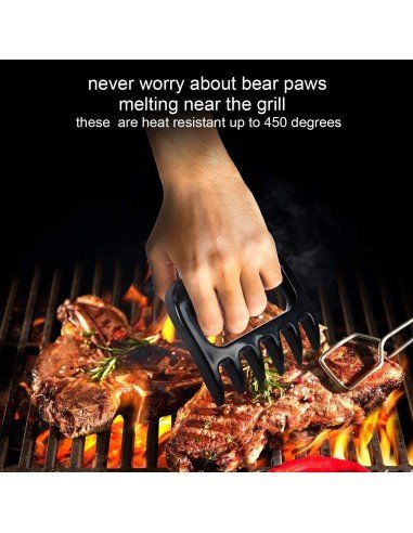 Set x2 Pinzas Triturador Garra De Oso Para Carne Pollo BBQ !!