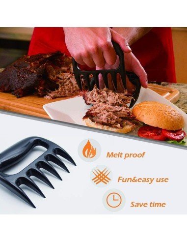 Set x2 Pinzas Triturador Garra De Oso Para Carne Pollo BBQ !!