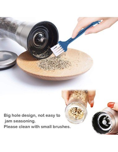 Set x 2 Molino De Sal Y Pimienta Acero Inoxidable Pimentero