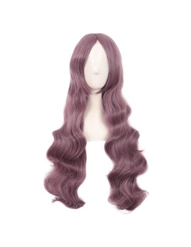 Peluca Cosplay Ondulada 80cm Kanekalon Lilac Pop