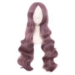 Peluca Cosplay Ondulada 80cm Kanekalon Lilac Pop