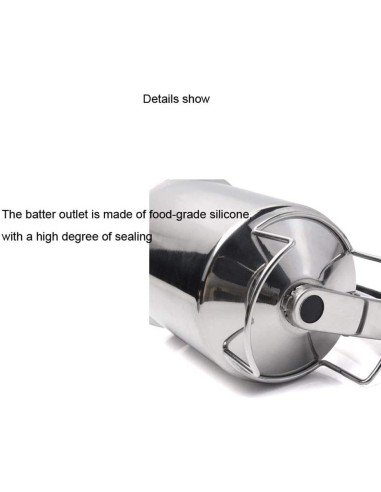 Dosificador Metálico para mezclas pancake Handy Gourmet Pancake Batter Dispenser