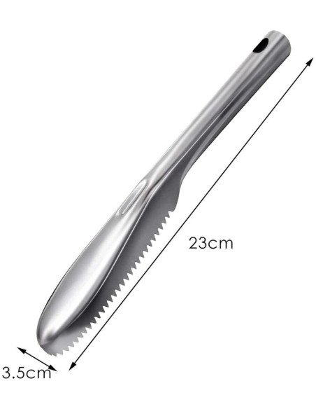 Descamador De Pescado Pelador Escamas Acero Inox Descamador De Pescado Pelador Escamas Acero Inox