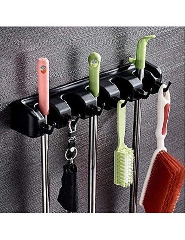 Organizador Multiusos colgador de útiles de Aseo, escobas