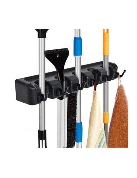 Organizador Multiusos colgador de útiles de Aseo, escobas
