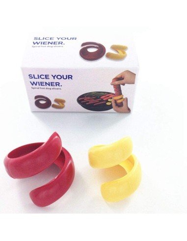 Spiral Hot Dog Barbacoa Cortador en espiral de salchillas, Cyclone