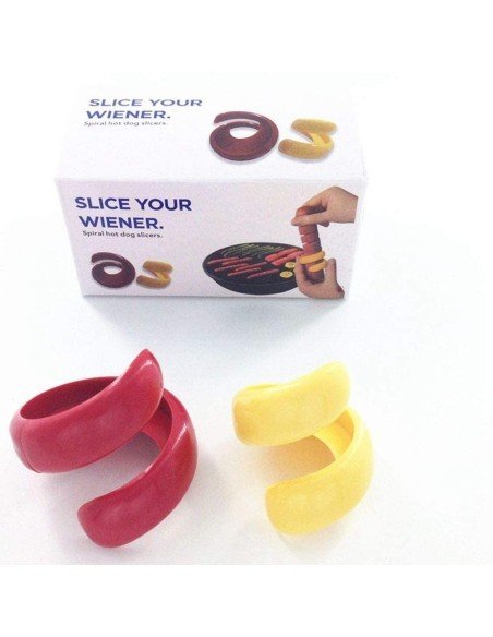 Spiral Hot Dog Barbacoa Cortador en espiral de salchillas, Cyclone
