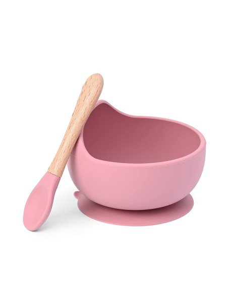 Plato Succión Bowl  tazón + cuchara Anti-derrame Comida Bebé Niño Plato Succión Bowl  tazón + cuchara Anti-derrame Comida Bebé Niño