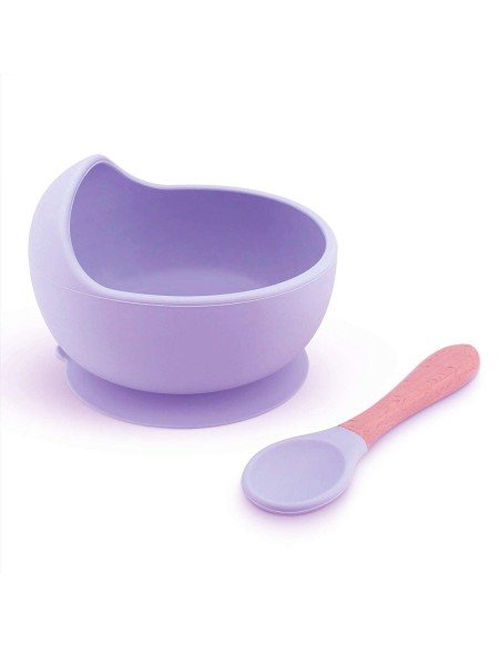 Plato Succión Bowl  tazón + cuchara Anti-derrame Comida Bebé Niño Plato Succión Bowl  tazón + cuchara Anti-derrame Comida Bebé Niño