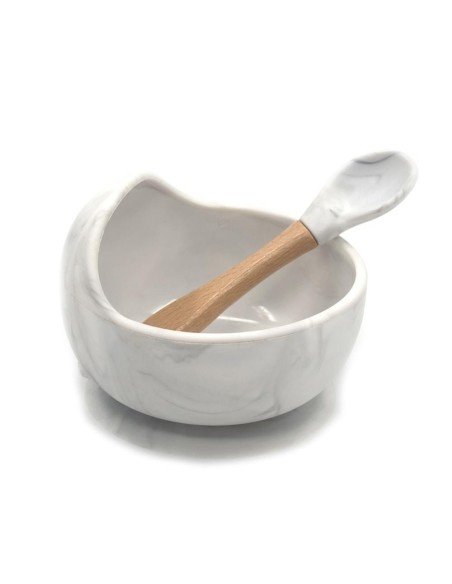 Plato Succión Bowl  tazón + cuchara Anti-derrame Comida Bebé Niño