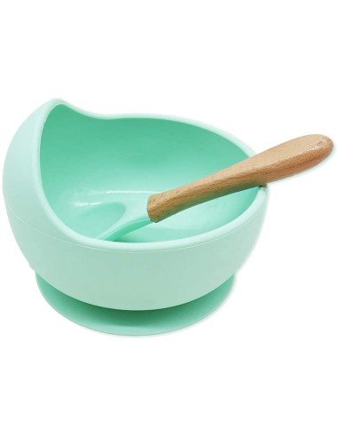 Plato Succión Bowl  tazón + cuchara Anti-derrame Comida Bebé Niño