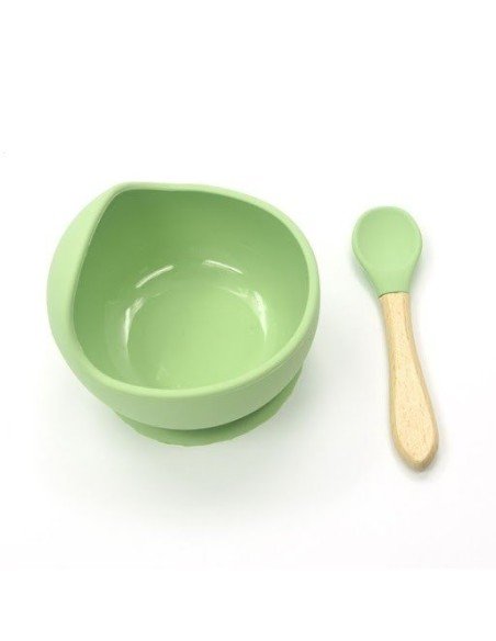 Plato Succión Bowl  tazón + cuchara Anti-derrame Comida Bebé Niño