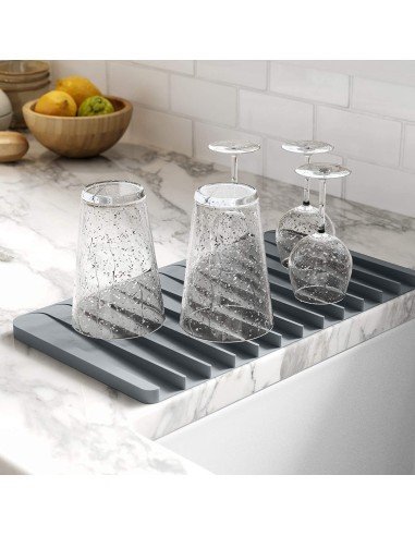 Tapete escurridor vajilla vasos silicona 38x20