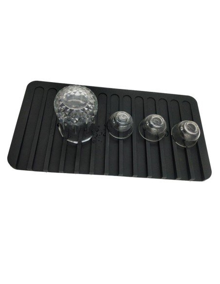 Tapete escurridor vajilla vasos silicona 38x20