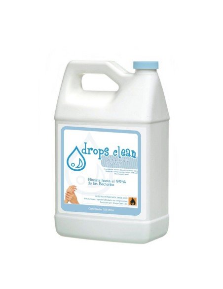 Un Galón de Gel AntiBacterial Drops Clean limpia y desinfecta tus manos (Un Galón) Un Galón de Gel AntiBacterial Drops Clean limpia y desinfecta tus manos (Un Galón)
