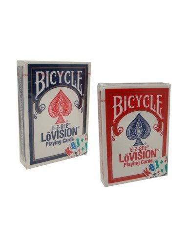 Juego de Cartas Bicycle E-Z See Lo Vision Rojo visión reducida