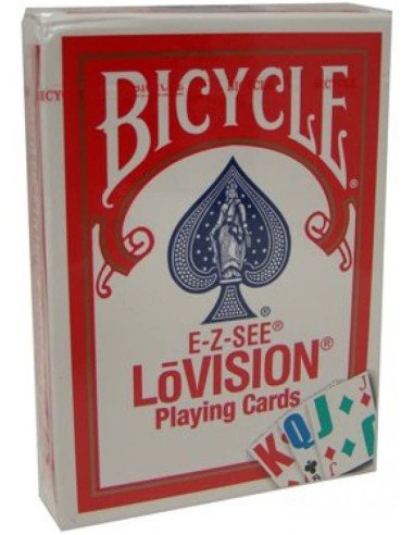 Juego de Cartas Bicycle E-Z See Lo Vision Rojo visión reducida