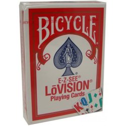 Juego de Cartas Bicycle E-Z See Lo Vision Rojo visión reducida