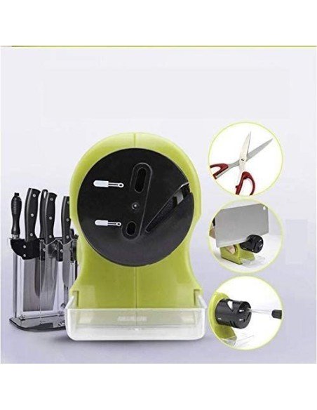 Afilador eléctrico de cuhillos tijeras Chef un filo perfecto duradero Afilador eléctrico de cuhillos tijeras Chef un filo perfecto duradero