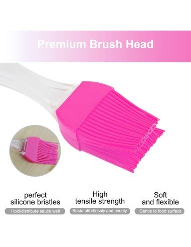 Setx3 Brochas de Silicona Antiadherente Repostería Parrilla Barbacoa