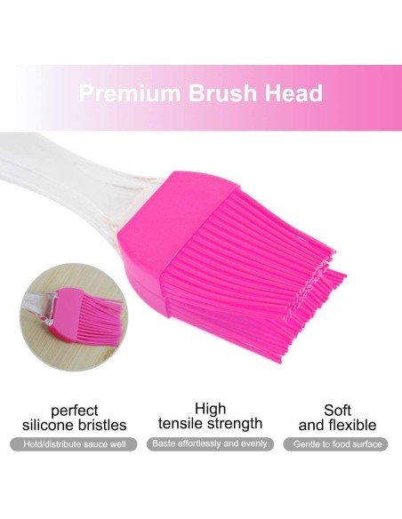 Setx3 Brochas de Silicona Antiadherente Repostería Parrilla Barbacoa Setx3 Brochas de Silicona Antiadherente Repostería Parrilla Barbacoa