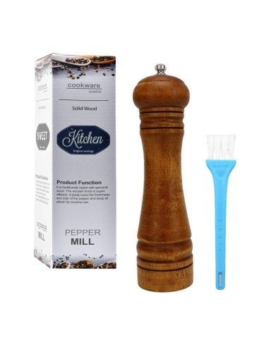 Pimentero de Madera Molino de Pimienta 22cm