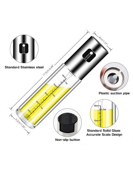 Setx2 Pulverizador aceite Spray Oil cocina bbq 100ml Setx2 Pulverizador aceite Spray Oil cocina bbq 100ml