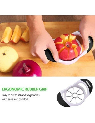 Pelador de la piel y Rebanador de Manzana y cítricos, corta y porciona