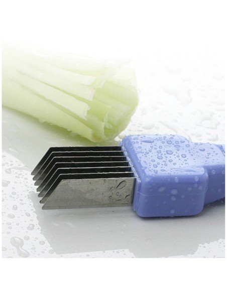 Cortador picador de Cebolla tirillas perfectas en un corte