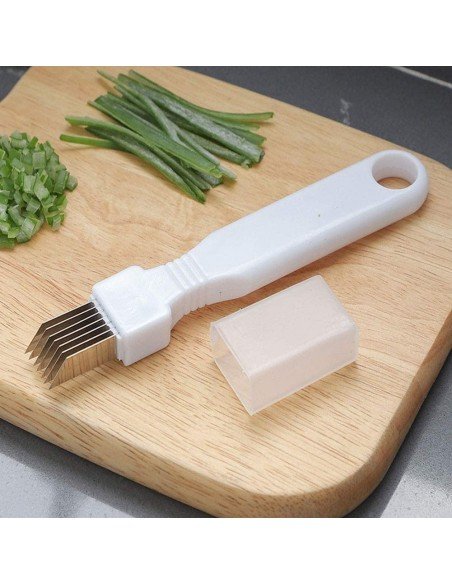 Cortador picador de Cebolla tirillas perfectas en un corte