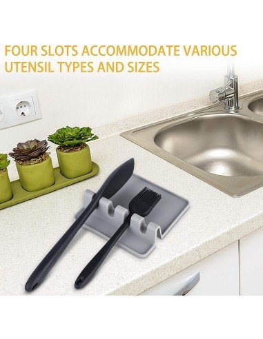 Soporte para utensilios de silicona