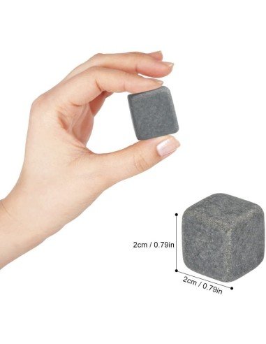 Set x9 Hielo de Roca Piedras térmicas para el Verdadero Whisky en las rocas