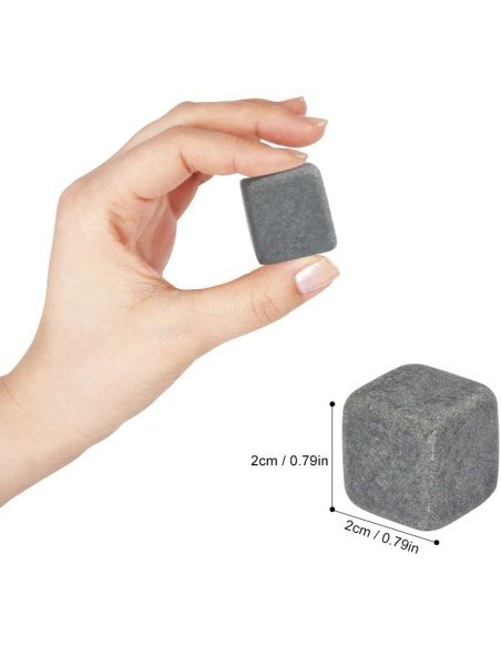 Set x9 Hielo de Roca Piedras térmicas para el Verdadero Whisky en las rocas