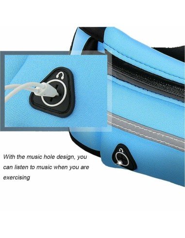 Correa deportistas Cinturón con Bolsillo canguro para celular Running Bumbana