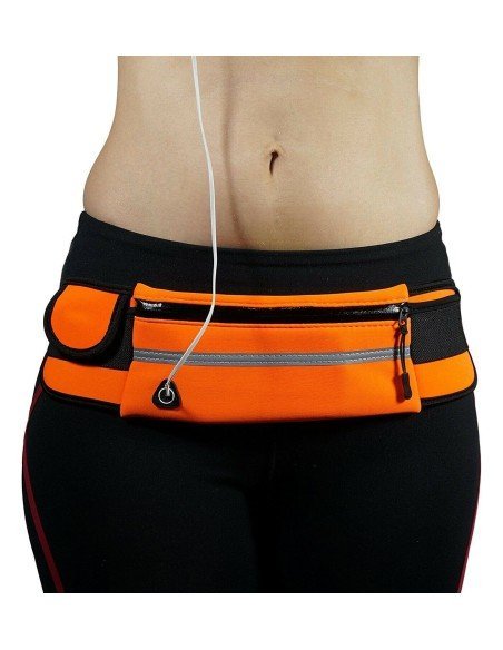 Correa deportistas Cinturón con Bolsillo canguro para celular Running Bumbana