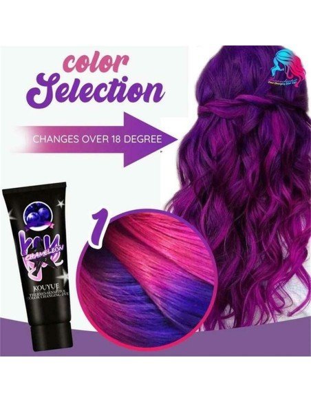 Tintura Temporal Termocromática Cabello Mechas