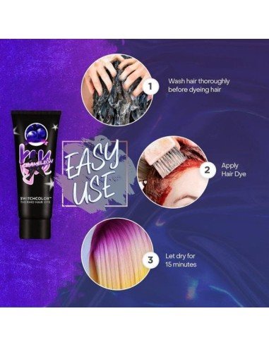 Tintura Temporal Termocromática Cabello Mechas