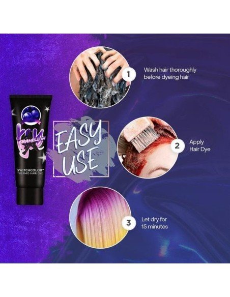 Tintura Temporal Termocromática Cabello Mechas
