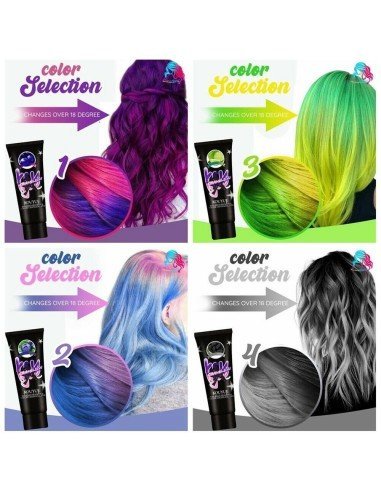 Tintura Temporal Termocromática Cabello Mechas