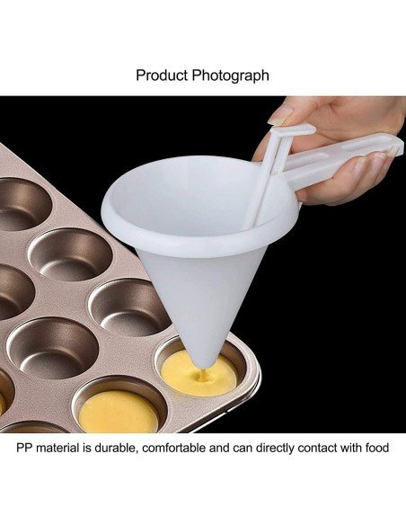 Embudo Dosificador Plástico De Repostería Cupcake Funel Embudo Dosificador Plástico De Repostería Cupcake Funel