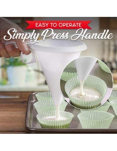 Embudo Dosificador Plástico De Repostería Cupcake Funel