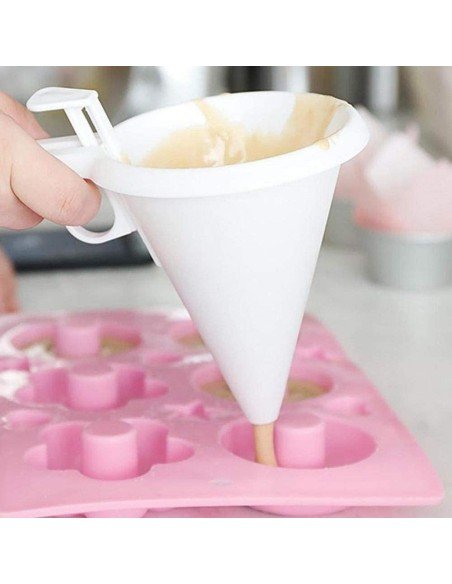 Embudo Dosificador Plástico De Repostería Cupcake Funel Embudo Dosificador Plástico De Repostería Cupcake Funel