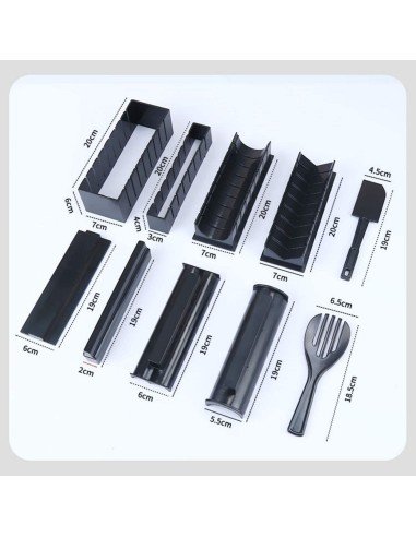 Setx10 Piezas fabricación Sushi Kit Sushi Maker