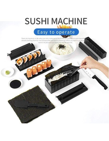 Setx10 Piezas fabricación Sushi Kit Sushi Maker Setx10 Piezas fabricación Sushi Kit Sushi Maker