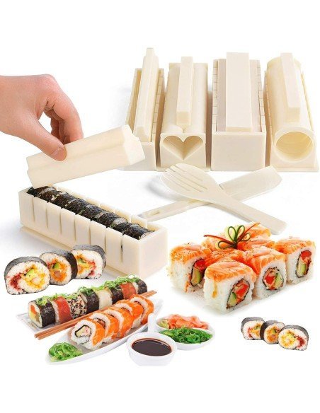 Setx10 Piezas fabricación Sushi Kit Sushi Maker